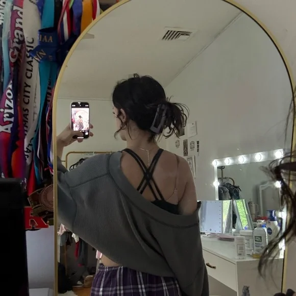 BDG Gray Off-Shoulder Sweater - Picture 2 of 3